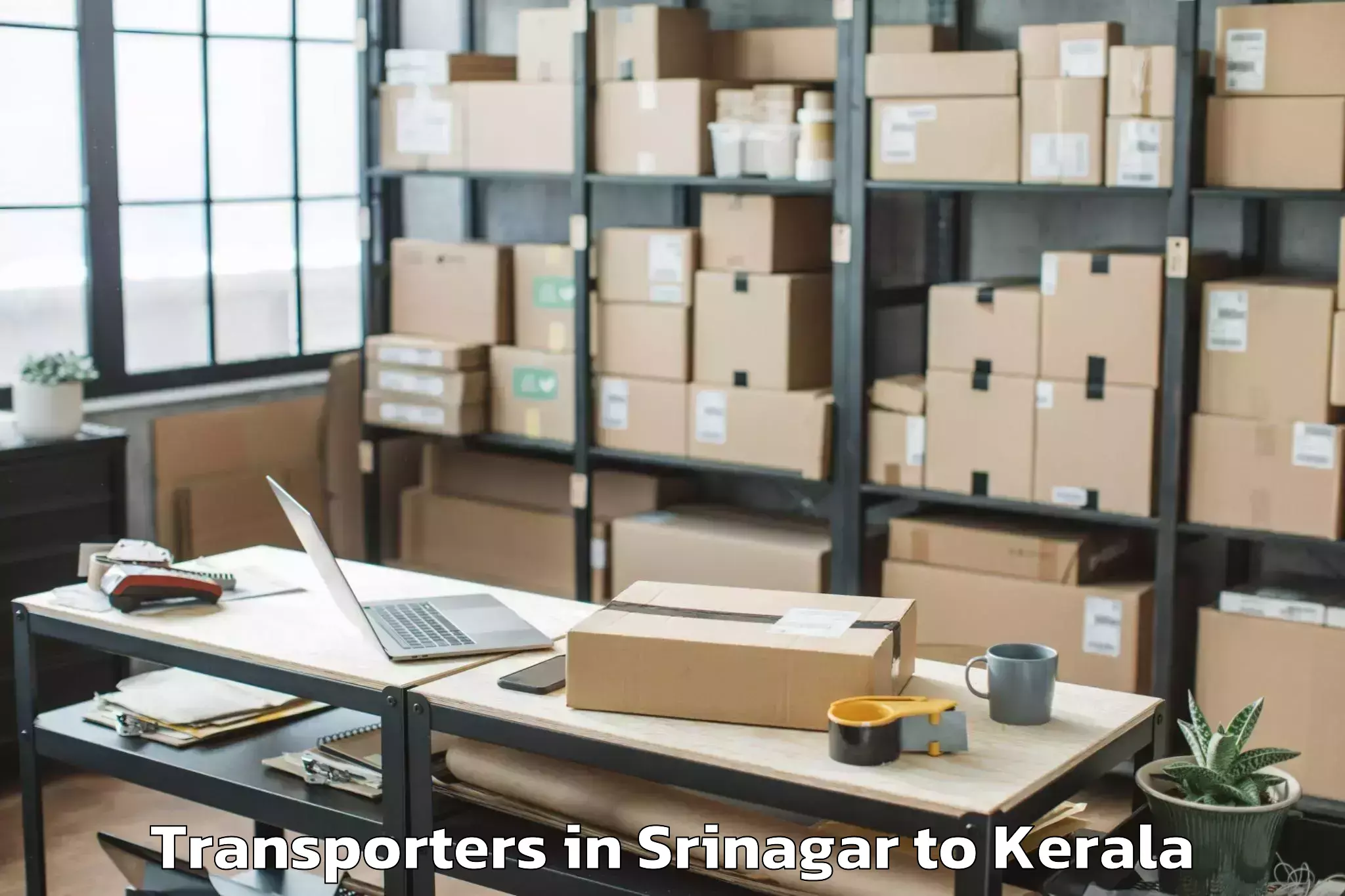 Book Srinagar to Chavassery Transporters Online